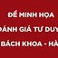 Đề Thi Minh Hoạ Đánh Giá Tư Duy